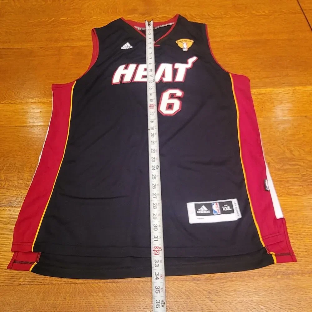 LeBron James Miami Heat 2012 NBA Finals Authentic Jersey Adidas Swingman XXL +2